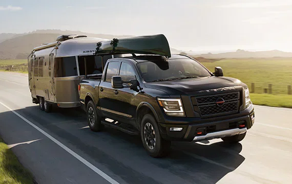2022 Nissan TITAN towing airstream | Rydell Nissan of Grand Forks in Grand Forks ND