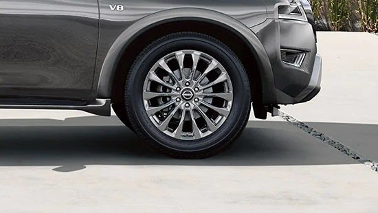 2023 Nissan Armada wheel and tire | Rydell Nissan of Grand Forks in Grand Forks ND