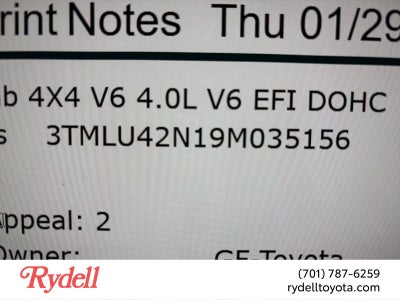 2009 Toyota Tacoma SR5