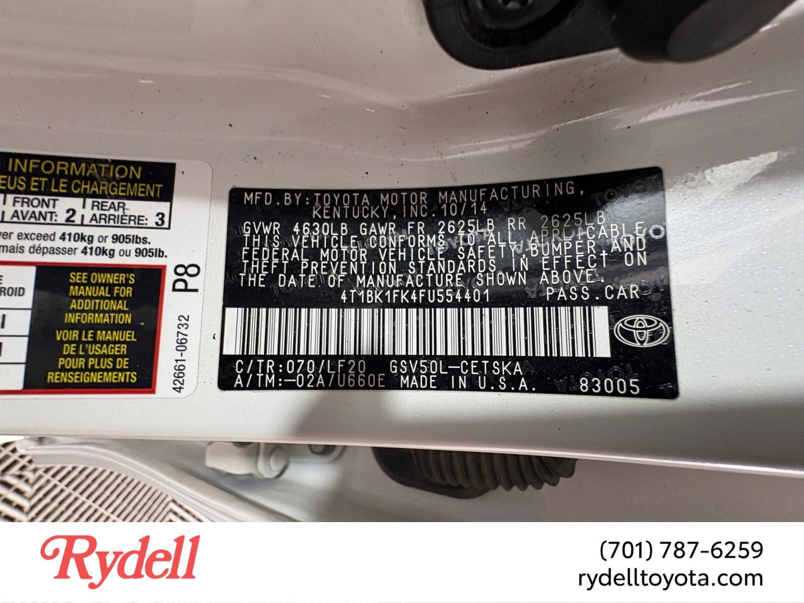 2015 Toyota Camry XSE