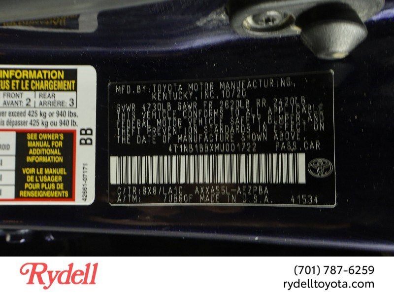 2021 Toyota Avalon Limited