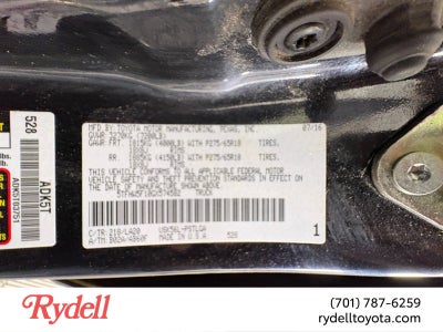 2016 Toyota Tundra 4WD Truck LTD