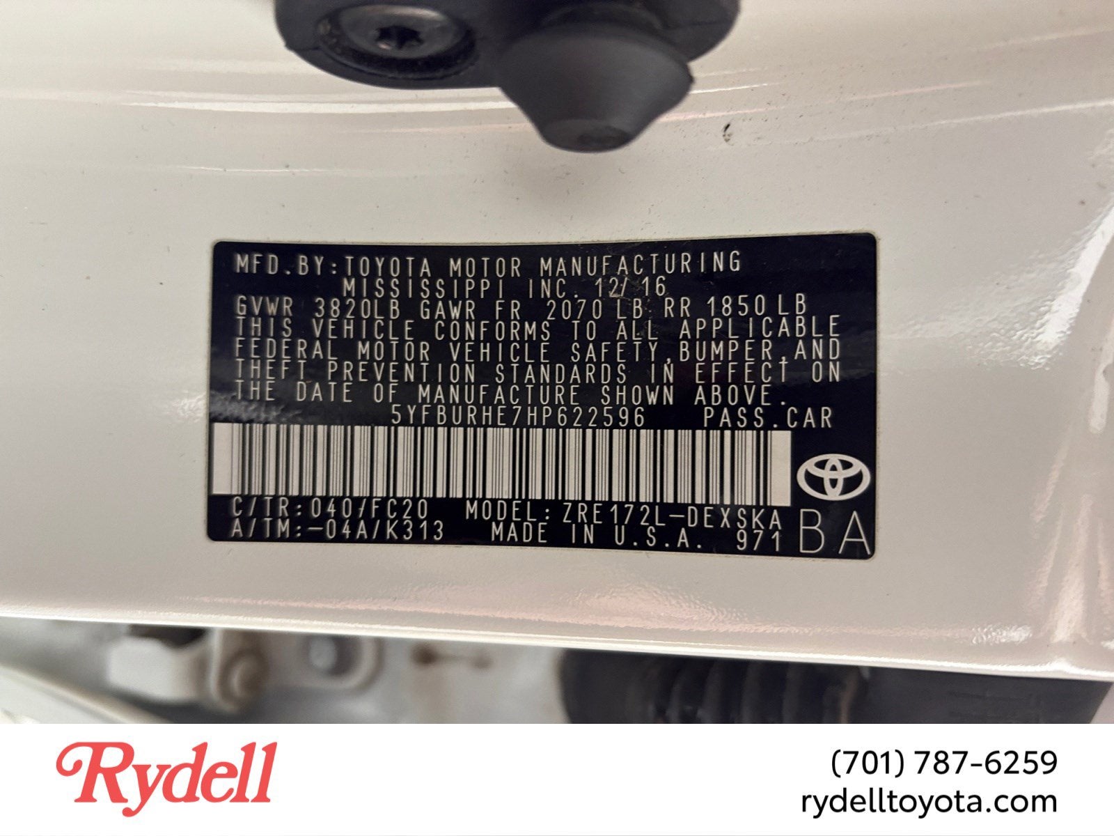 2017 Toyota Corolla SE