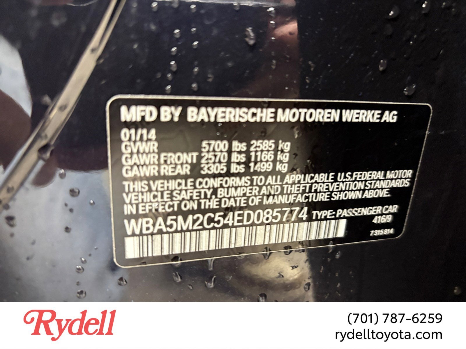 2014 BMW 5 Series Gran Turismo 535i