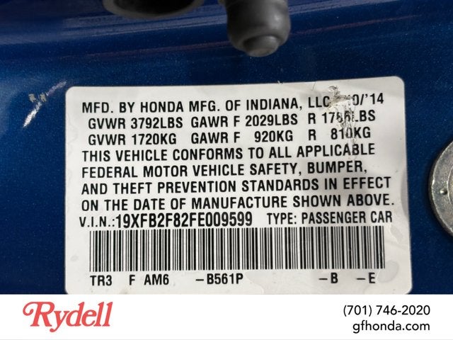 2015 Honda Civic Sedan EX