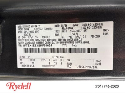2016 Ford F-150 XL