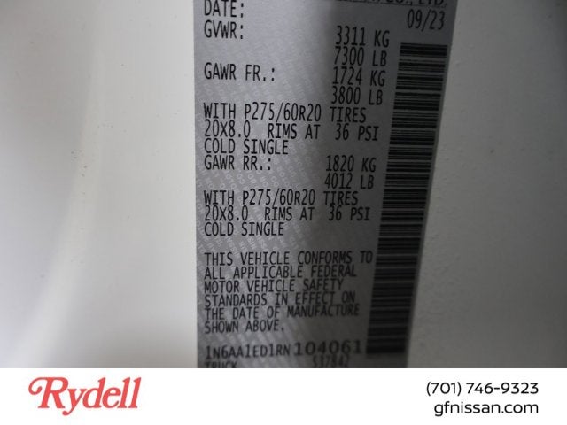 2024 Nissan Titan SV