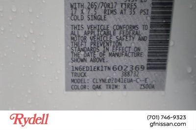 2026 Nissan Frontier PRO-4X