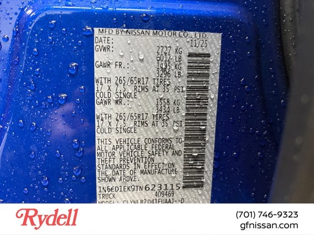 2026 Nissan Frontier SV