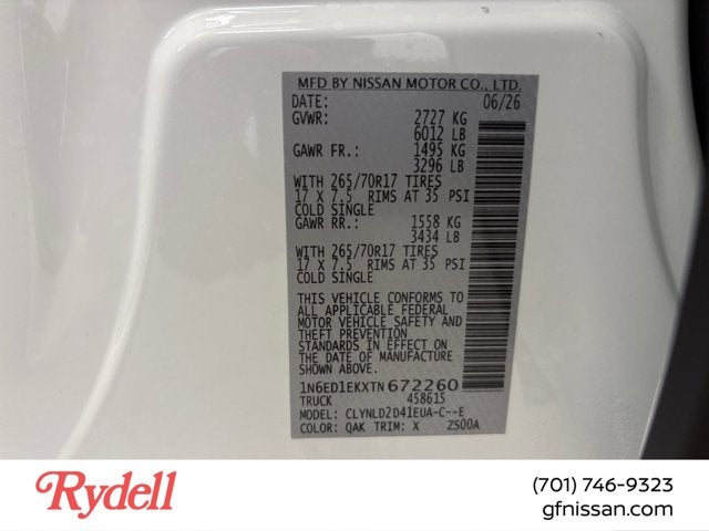 2026 Nissan Frontier PRO-4X