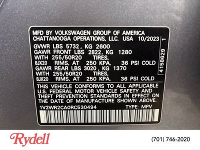 2024 Volkswagen Atlas 2.0T SE w/Technology