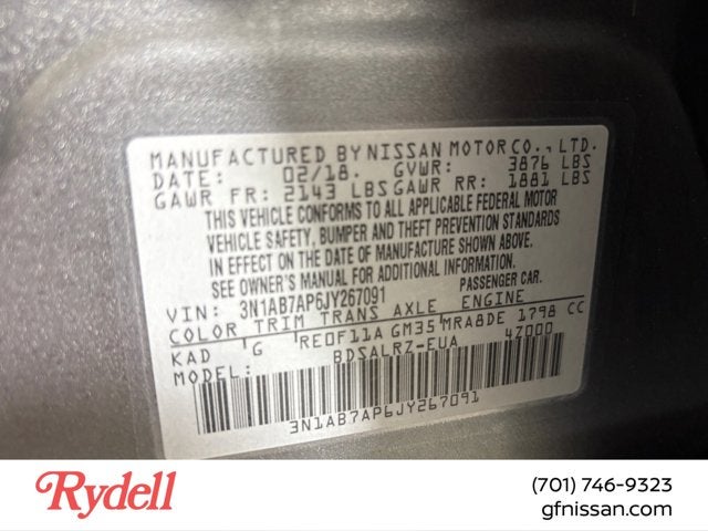 2018 Nissan Sentra SR