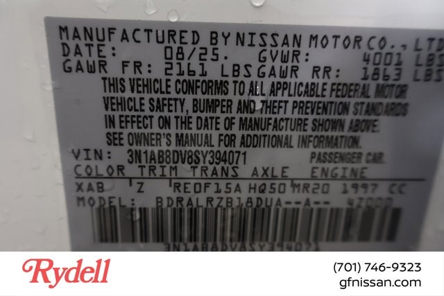 2025 Nissan Sentra SR