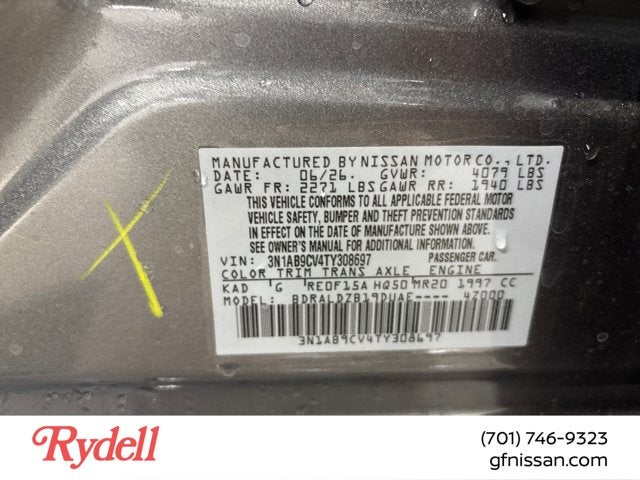 2026 Nissan Sentra SV