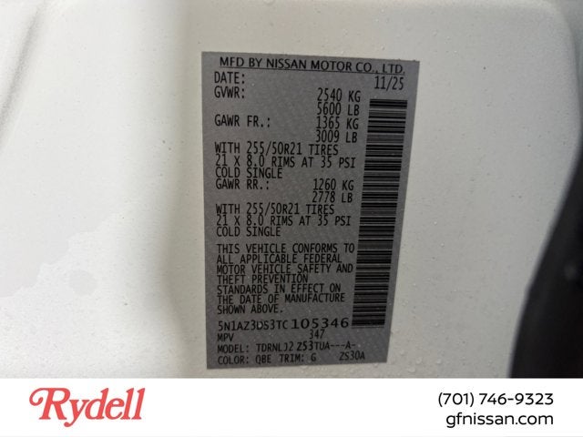 2026 Nissan MURANO Platinum