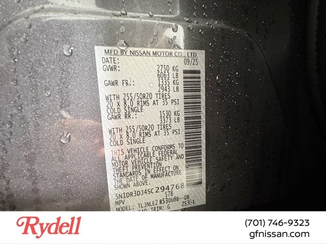 2025 Nissan Pathfinder Platinum