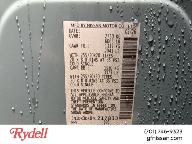 2026 Nissan Pathfinder Platinum