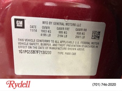 2015 Chevrolet Cruze LTZ