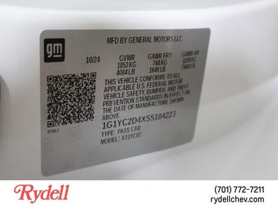 2025 Chevrolet Corvette 3LT