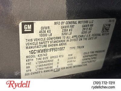 2015 Chevrolet Silverado 2500HD Built After Aug 14 LTZ