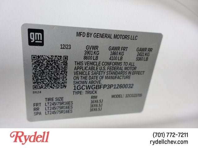 2023 Chevrolet Express Cargo Van G2500