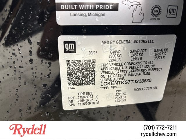 2026 GMC Acadia AWD Denali Ultimate