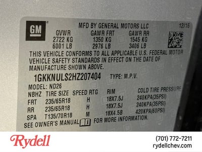 2017 GMC Acadia SLT