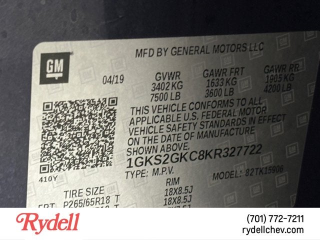 2019 GMC Yukon XL SLT