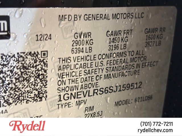 2025 Chevrolet Traverse AWD RS