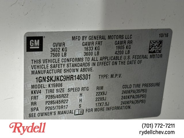 2017 Chevrolet Suburban Premier