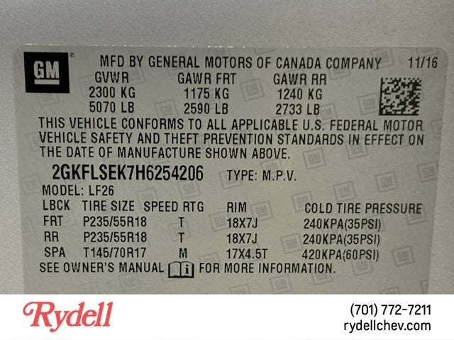 2017 GMC Terrain SLE