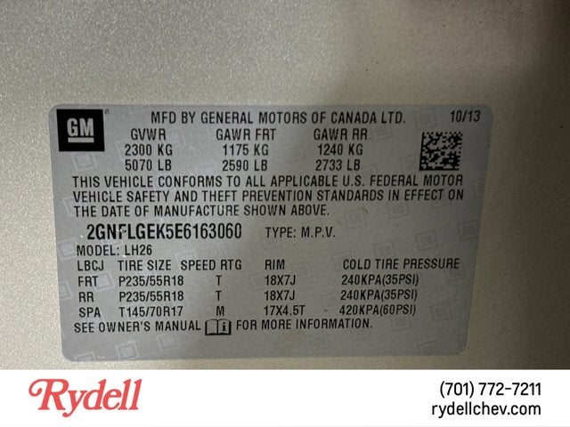 2014 Chevrolet Equinox LT