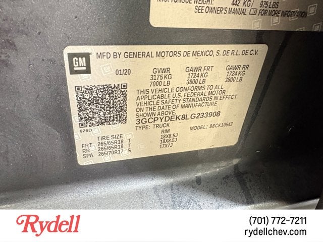 2020 Chevrolet Silverado 1500 LT