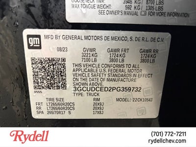 2023 Chevrolet Silverado 1500 Custom Trail Boss