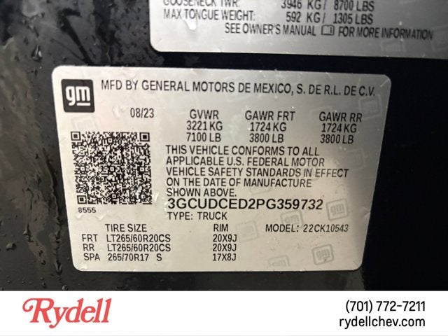 2023 Chevrolet Silverado 1500 Custom Trail Boss