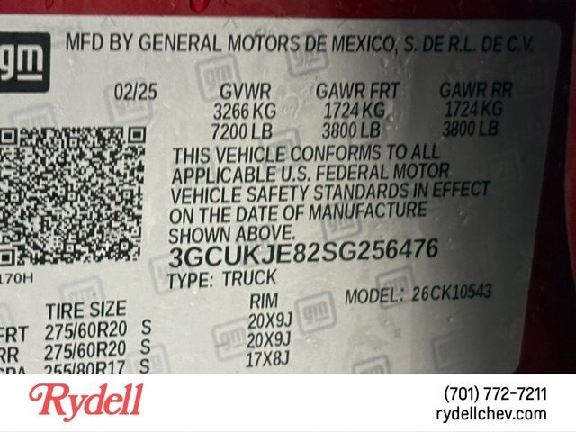 2025 Chevrolet Silverado 1500 High Country