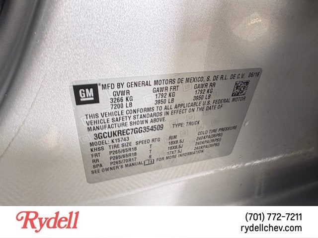 2016 Chevrolet Silverado 1500 LT