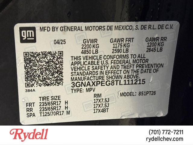 2026 Chevrolet Equinox AWD LT