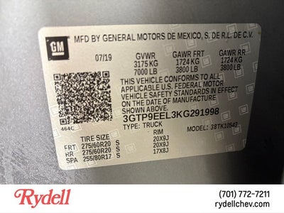 2019 GMC Sierra 1500 AT4