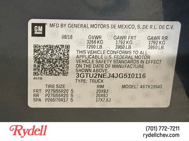 2018 GMC Sierra 1500 SLT