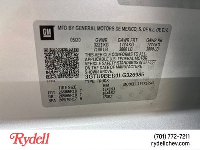 2020 GMC Sierra 1500 SLE