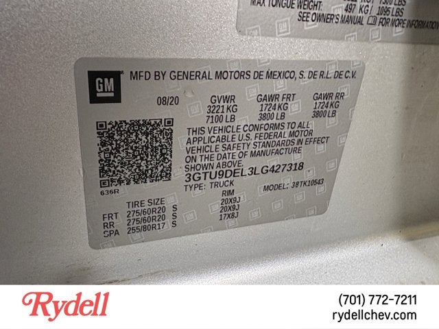 2020 GMC Sierra 1500 SLT