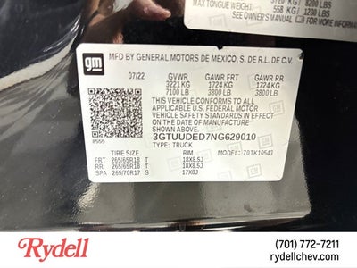 2022 GMC Sierra 1500 SLT