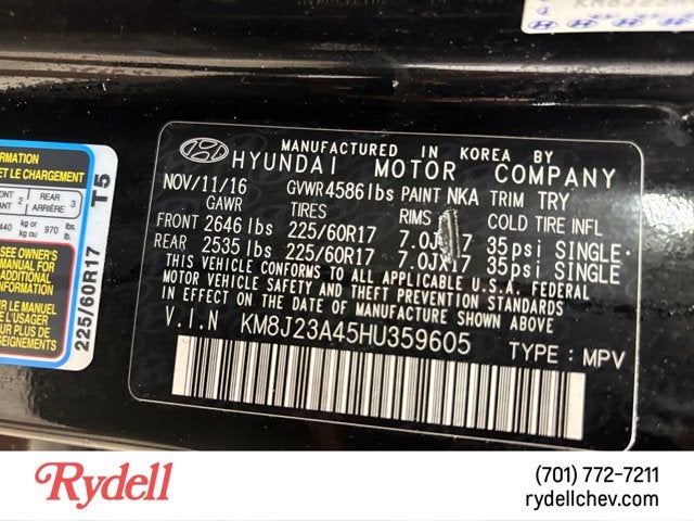 2017 Hyundai Tucson SE