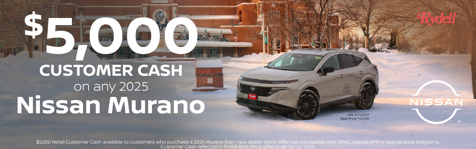 Murano Customer Cash